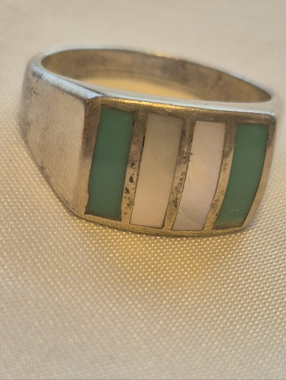 Unisex Sterling Silver Cigar Band Ring